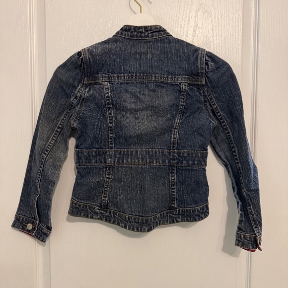 Levi's Strauss Signature girls medium denim jacket blue jean fitted like new - Picture 4 of 11